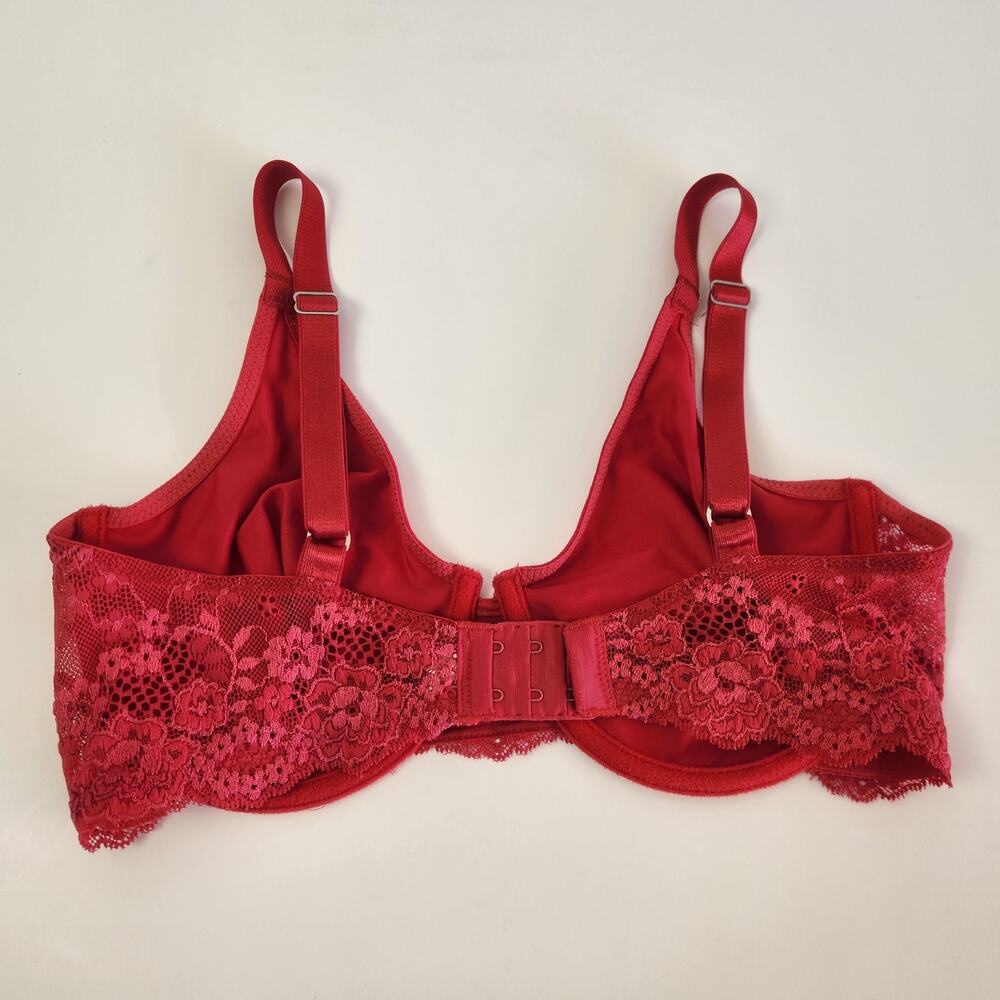 Wacoal Hidden Charms Underwire Bra Lot of 2 34D Pink Red 65108 - Picture 3 of 6